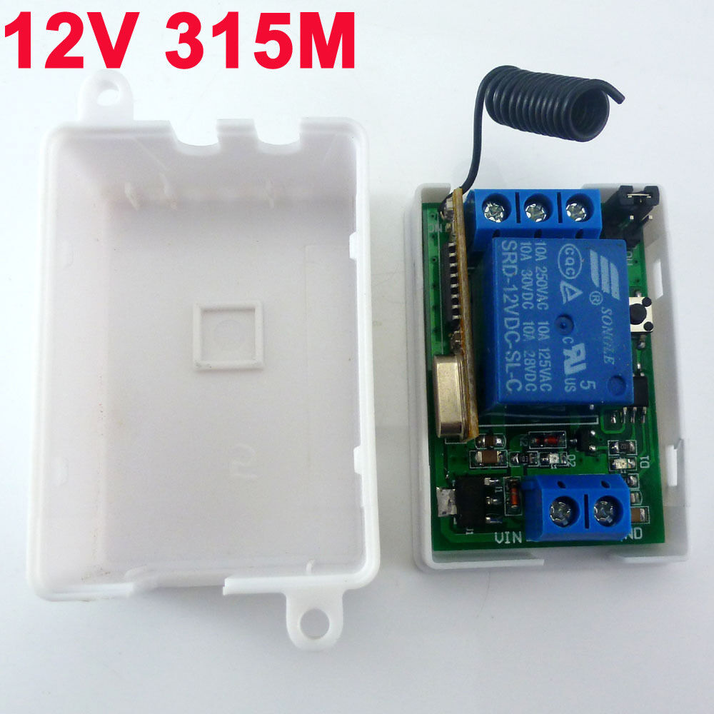 CE033C DC 12V 315MHz Relay Wireless RF delay time Switch On off Switch