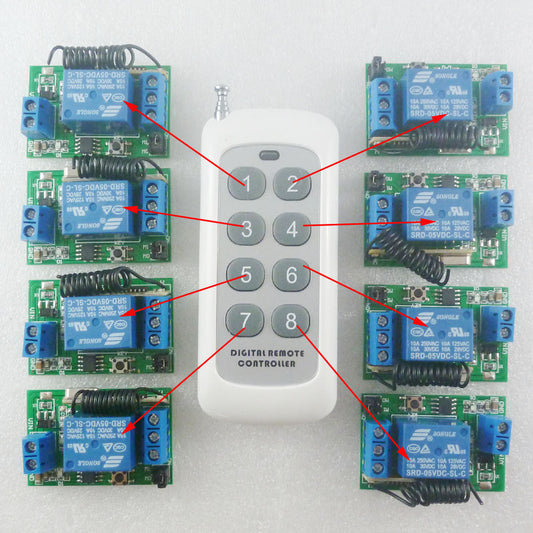 CE033B DC5V 433MHz RF Wireless Remote On/off Switch + Delay Time Timer Controller Link