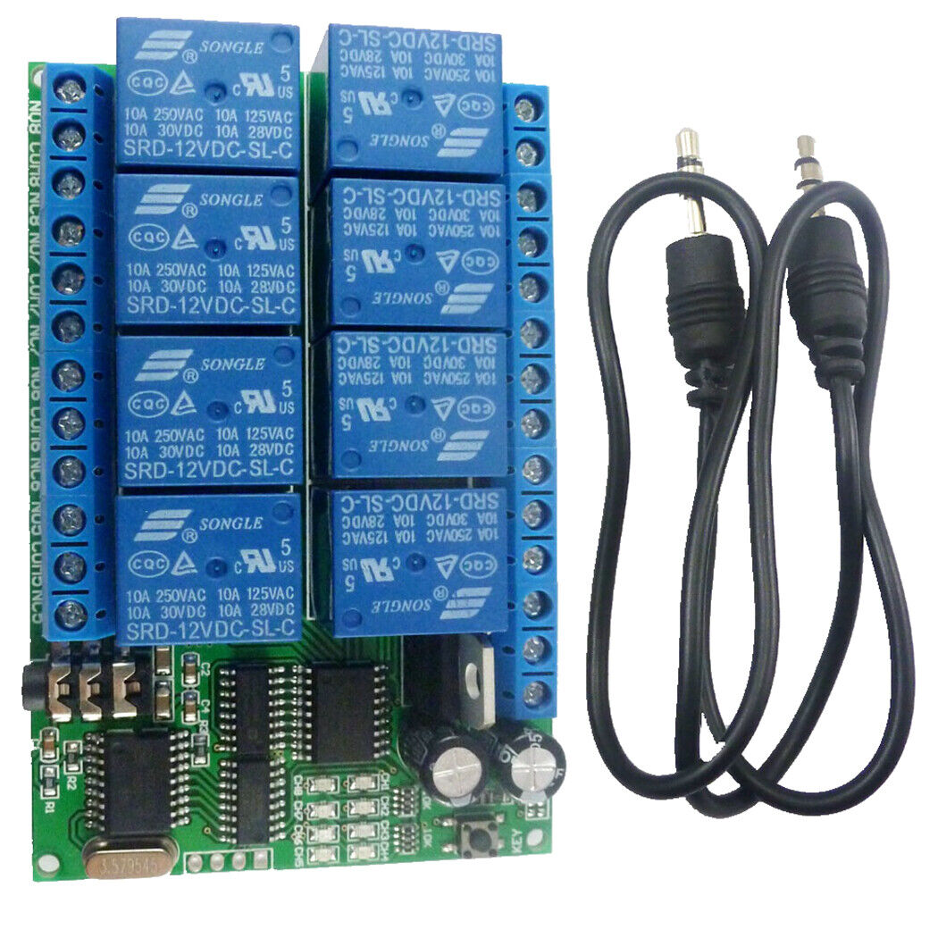 AE11A04 DTMF Generator Dial Keypad Audio Encoder Wireless MT8870 Display Relay C