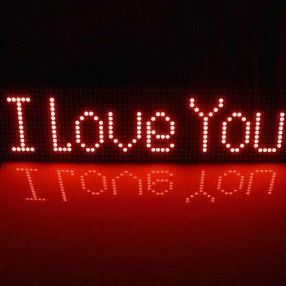 Provide Arduino code 64x16 dot Matrix LED for diy Sign Light Neon Bright MCU