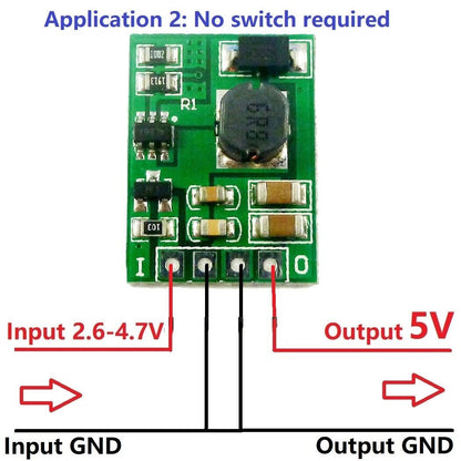 DDEN12MA with Enable ON/OFF DC-DC 3V 3.3V 3.7V 4.2V 5V to 5V 6V 9V 12V Step-up