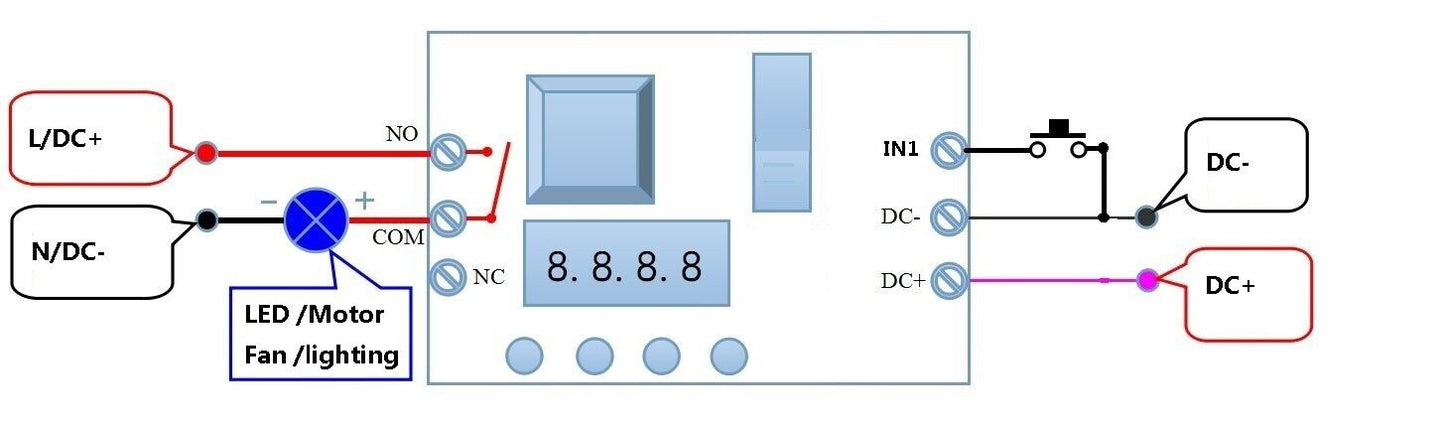 CE030 DC 5V 12V 24V Multifunction Delay Relay Time Switch Turn on/off PLC Module