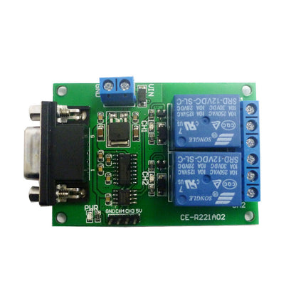 R221A02 DB9 Female/Male RS232 UART Switch Board DC 12V COM Serial port Relay Module PLC