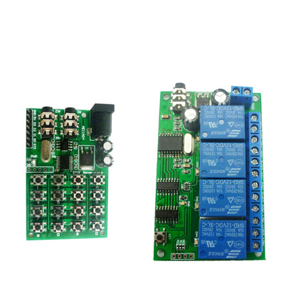 AD22B04 12V 4ch MT8870 DTMF Tone Signal Decoder Relay Phone Remote Control PLC