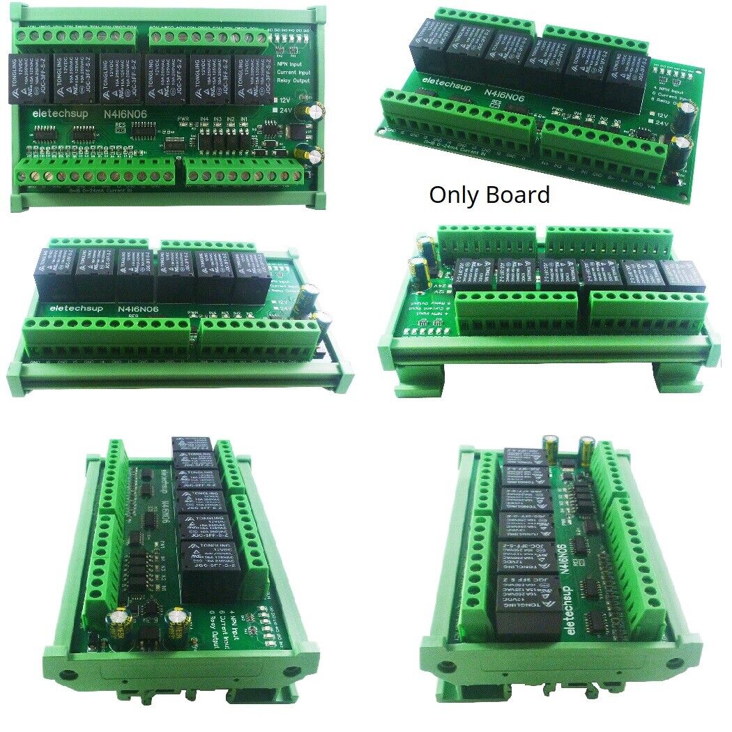 N4I6N06 6AI-4DI-6DO 4-20MA Analog Digital Mixed Remote IO Module RS485 Modbus RTU Dry Co