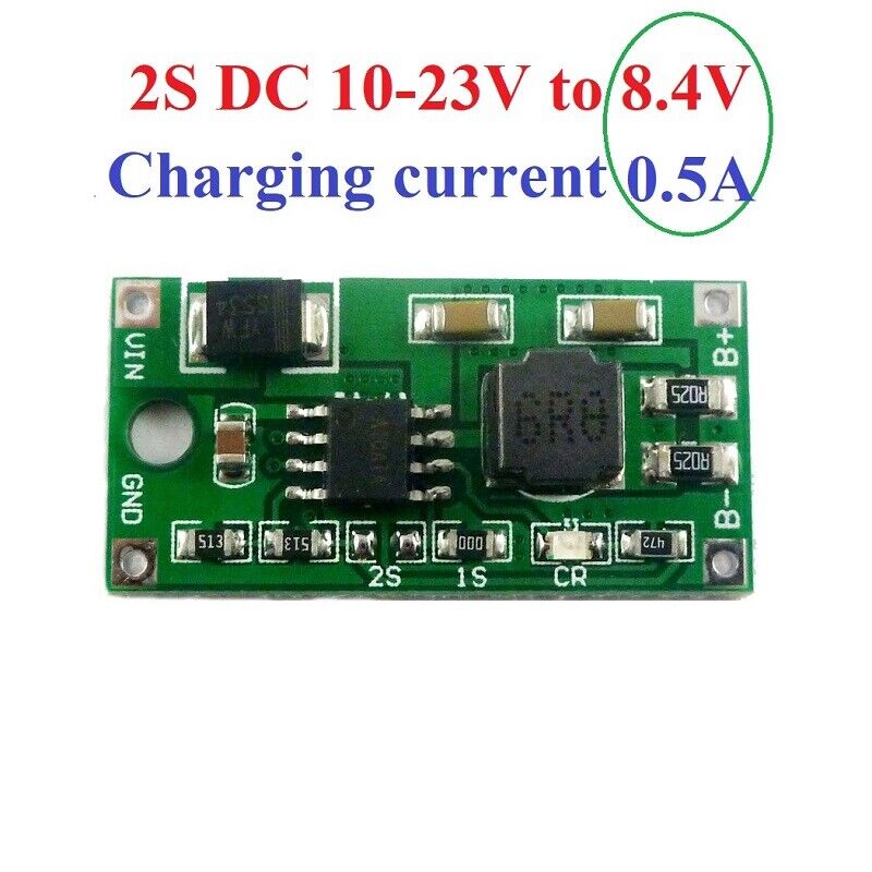 DD23CRTA 1S 2S 3S Li-Ion Lipo 4.2V 8.4V 12.6V Charger for 3.7V 7.4V 11.1V Battery 18650