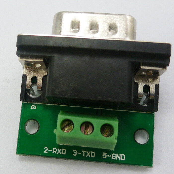 RS232 Adapter DB9 Male to 3Pin RXD TXD GND UART Serial Port  to Cable Terminal