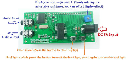 DTMF decoder with LCD Display MT8870 Audio Voice Module for Mobile phone key pad