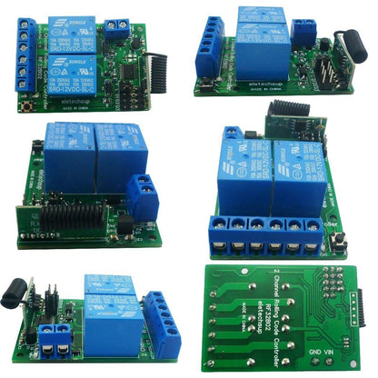 RF32B02 2 to 1 DC 12V RKE Secure Remote Keyless Entry System Remote Controller Hopping C