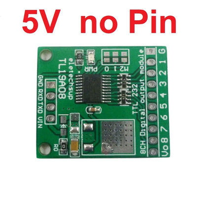 TL19A08 TL19B08 8ch Modbus Rtu AT Command RS232(TTL)PLC Module PC UART IO Control Switch Board