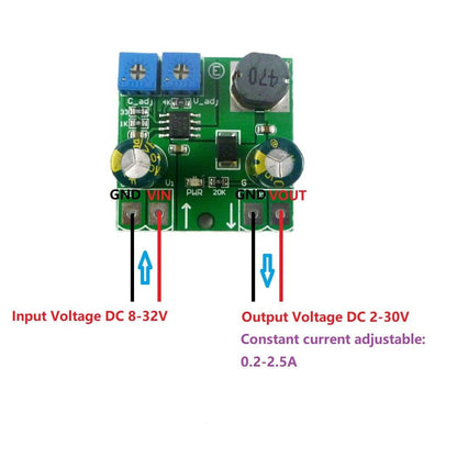 DD3630TA 15W CV CA DC DC Buck Converter 8-32V to 2-30V LED Motor driver Power Module