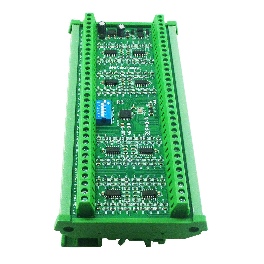 N4DVB32 32-AI RS485 Differential Voltage Collector Modbus RTU 0-5V 0-10V Analog Input AD