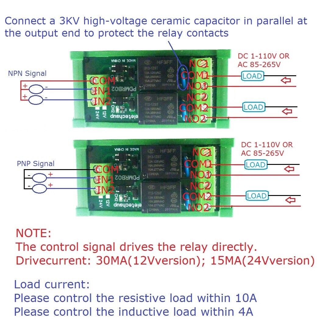 PDMRA01 PDMRB02 PDMRC04 PDMRD08 DC 12/24V 1-8CH 30mA-10A Digital Amplifier PLC for PTZ RS485 Industrial Control
