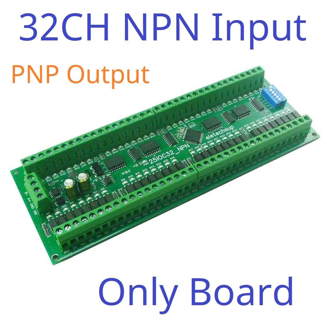 25IOA08 25IOB16 25IOC32 8-32 DI-DO PNP to PNP RS485 Modbus Rtu Remote IO Module DC 12-24V 300MA DMOS PNP