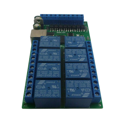 UD74B08 DC 12V 24V 8ch IO Digital Collector USB COM Serial Port UART Relay
