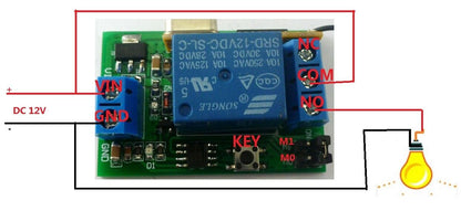CE033A DC 433mhz Delay Relay Receiver Pt2262 Transmitter Module EV1527 Remote Control