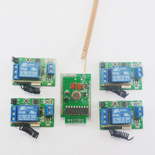 CE033B 5V 433MHz Transmitter Control Delay Relay Receiver Kits Wireless Bulb System