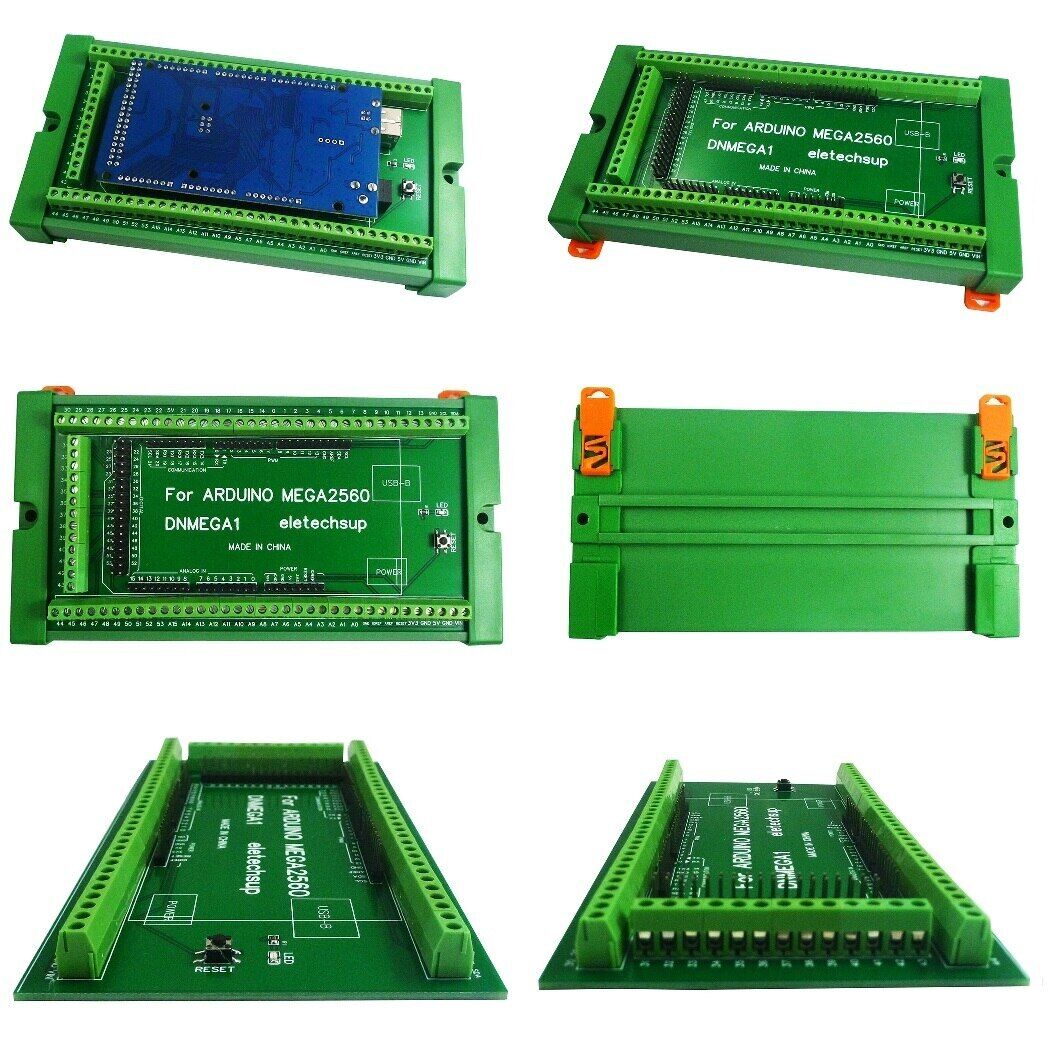DNMEGA1 DIN Rail Mount Screw Terminal Block Adapter Module for Arduno MEGA2560 R3