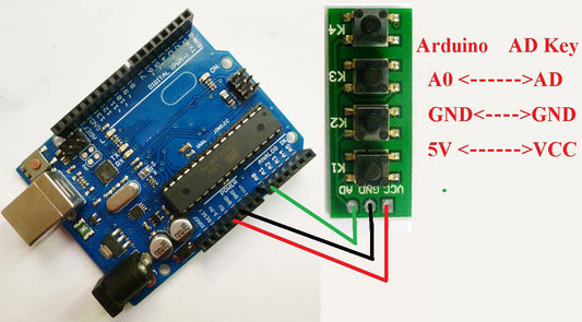 KC11C04 AD Key Keyboard Button Analog Switch Board Module Arduino raspberry pi A