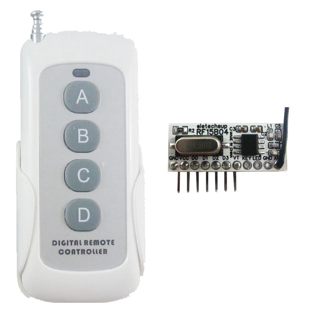 RF15B04 Low-Power -117dBm 4 Button Fixed Code Decoder for Arduino R3 MEGA DUE Pro MCU