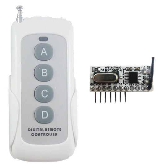 RF15B04 Low-Power -117dBm 4 Button Fixed Code Decoder for Arduino R3 MEGA DUE Pro MCU