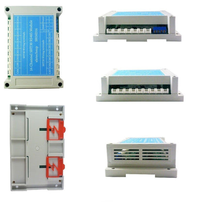SH34D16 Digital Thermometer 16CH RS485 Temperature Humidity Collector Acquisition SHT30