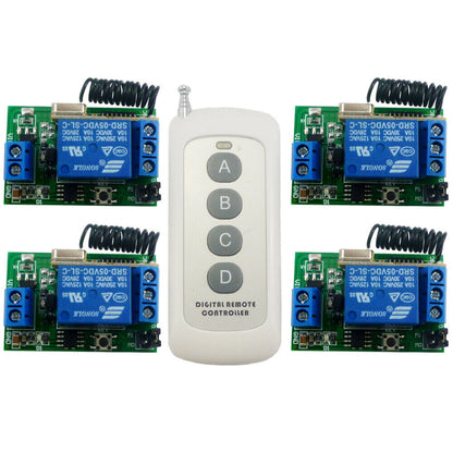 CE033A 1CH 433mhz Delay Relay Receiver Pt2262 Module 4Buttons EV1527 Receiver 433.92MHz
