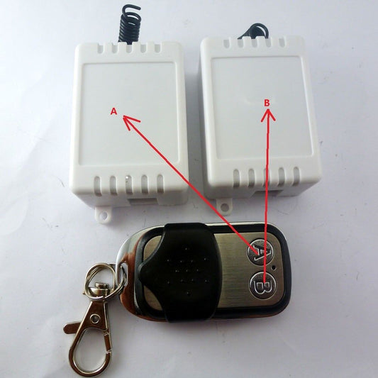 CE033A DC 12V 433mhz Delay Relay Receiver Pt2262 Module 2 Buttons EV1527 Remote Control