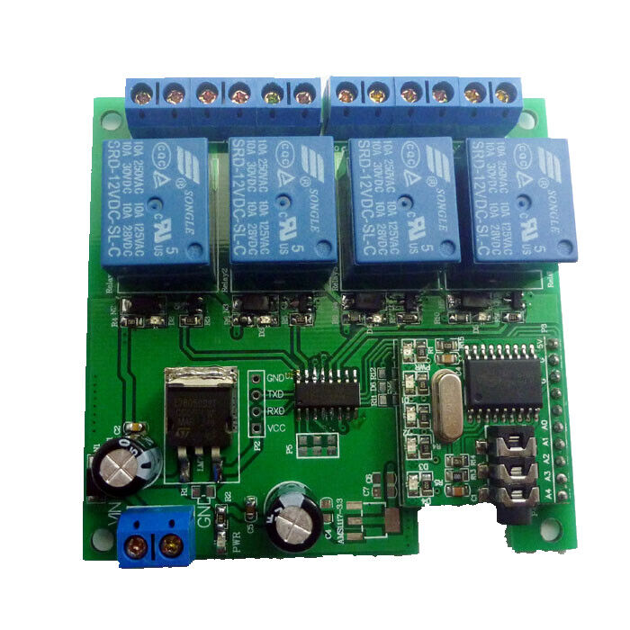 AE11A04 DTMF Generator Dial Keypad Audio Encoder Wireless MT8870 Display Relay C