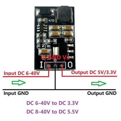DD38LOSA 5W 2in1 LDORegulator&DC-DC Converter AMS1117 DC 6V 9V 12V 15V 24V to 5V 3.3V