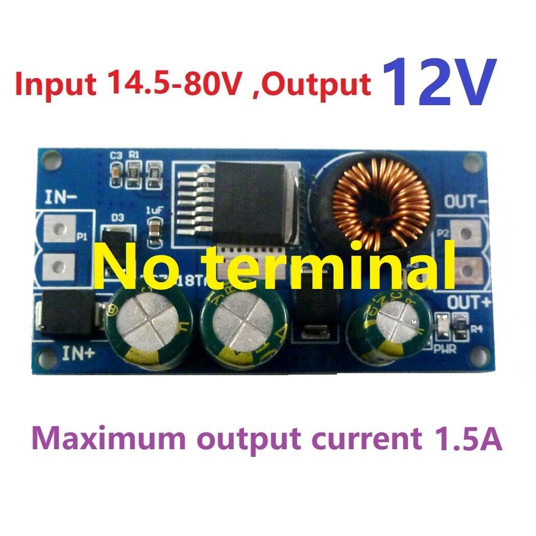 DD7818TA 2.1A HV DC-DC Converter Buck Module EBike 8-80V 48V 64V to 3.3V 5V 6V 9V 12V 15V