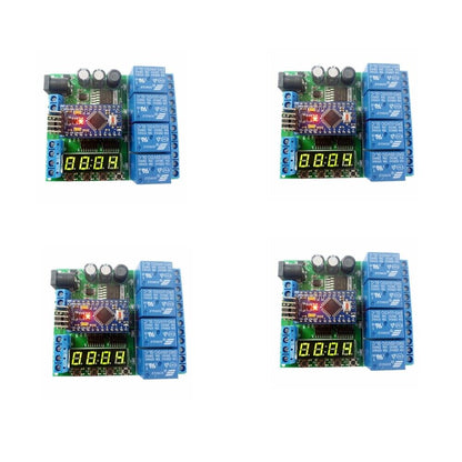 IO22C04 4CH 4 Bit LED Pro mini PLC for Arduino  Cycle Delay Time Switch Control