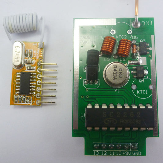 433MHz for Ardiuno PT2262 Wireless Arduiuo RF Transmitter Receiver Link Kit