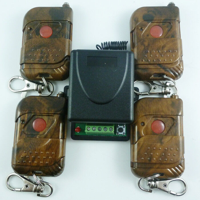 DC24V 1 Channel RF Wireless Remotes 433MHZ Rolling Code HCS301 Relay Receiver