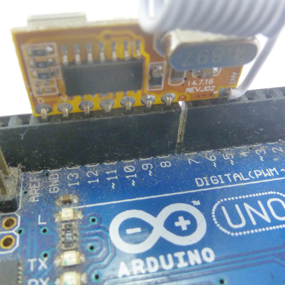 CJ018 forArduno Sample Code DIY RF Wireless Remote Control with Arduino PT2262 Encode