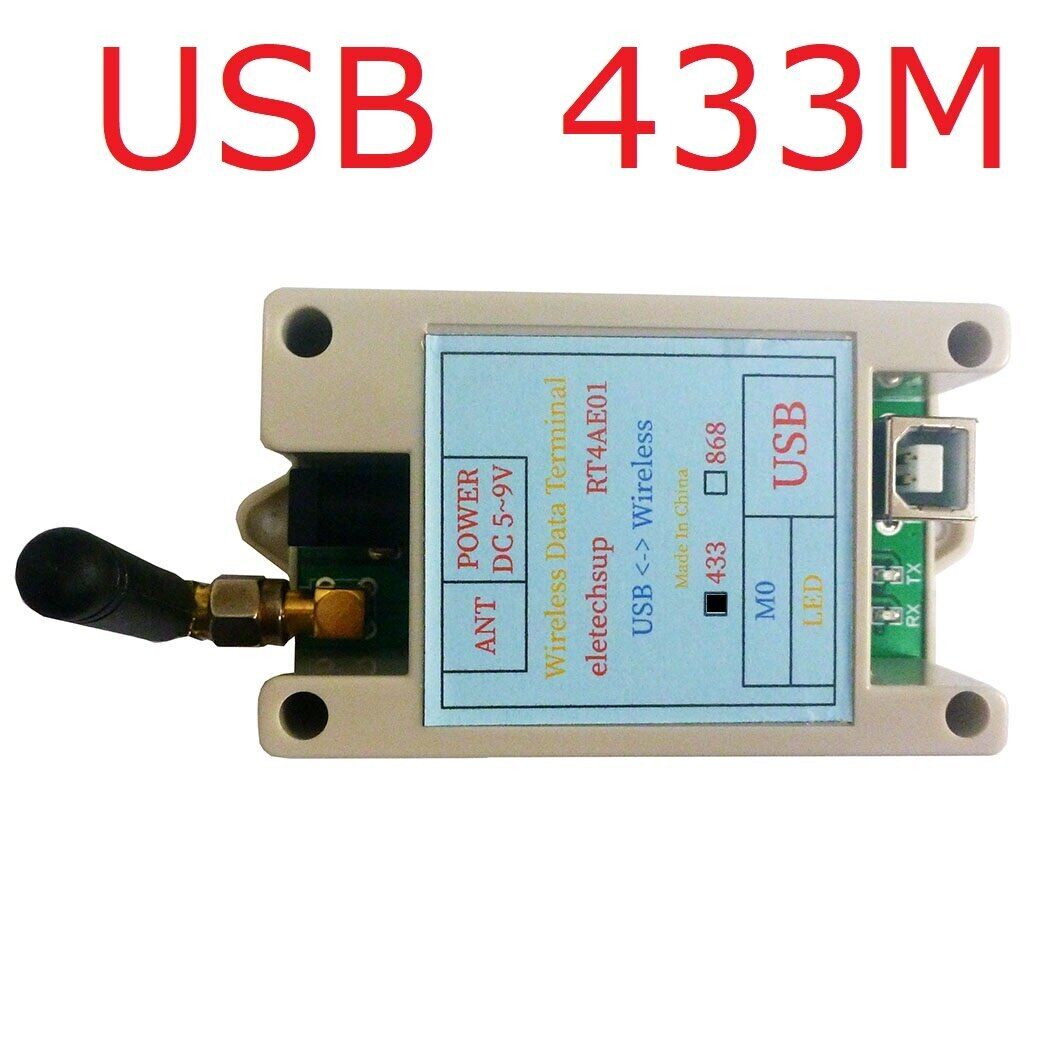 RT4AE01 433M 868M RS485 RS232 USB Wireless Transceiver Serial Data Long-Distance Transmi