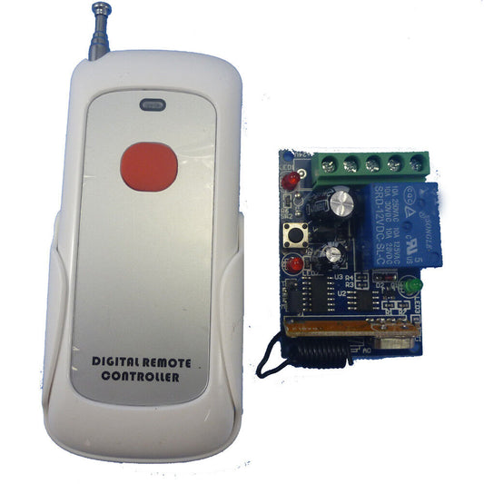 DC24V RF Wireless Remote Control Relay Switch System & Large Power Handsender