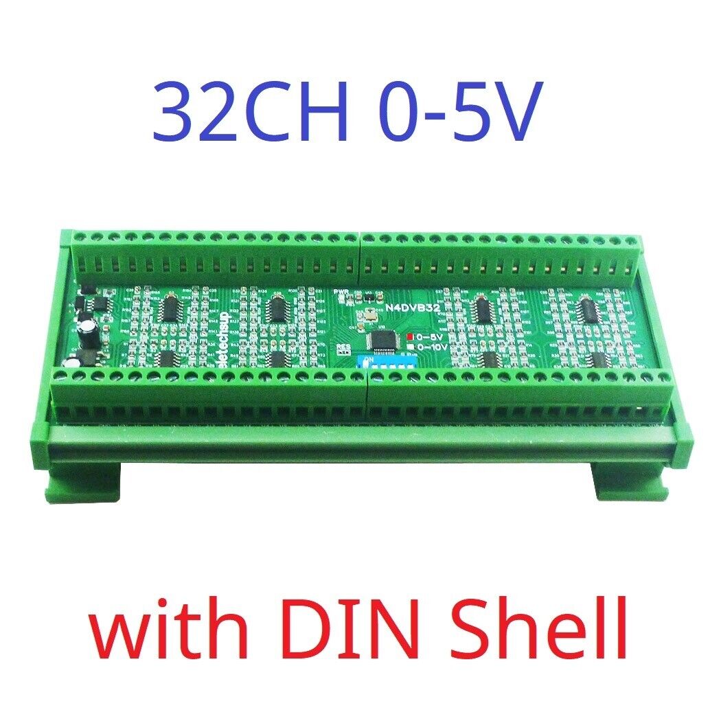 N4DVB32 32-AI RS485 Differential Voltage Collector Modbus RTU 0-5V 0-10V Analog Input AD