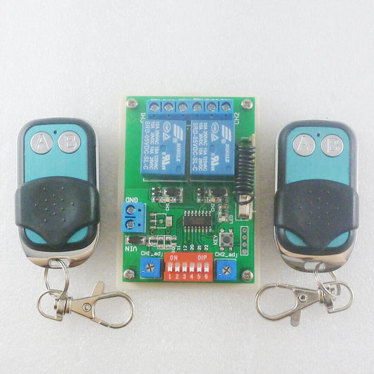 CE029B DC 5V 433mHz 2 Channel RF ASK OOK Wireless Link Delay Relay Remote Controller