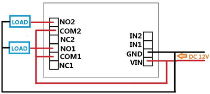 IO22A02 12V 2Ch multi-function Delay Relay Timer Control Switch LED PLC Home Lamp Motor