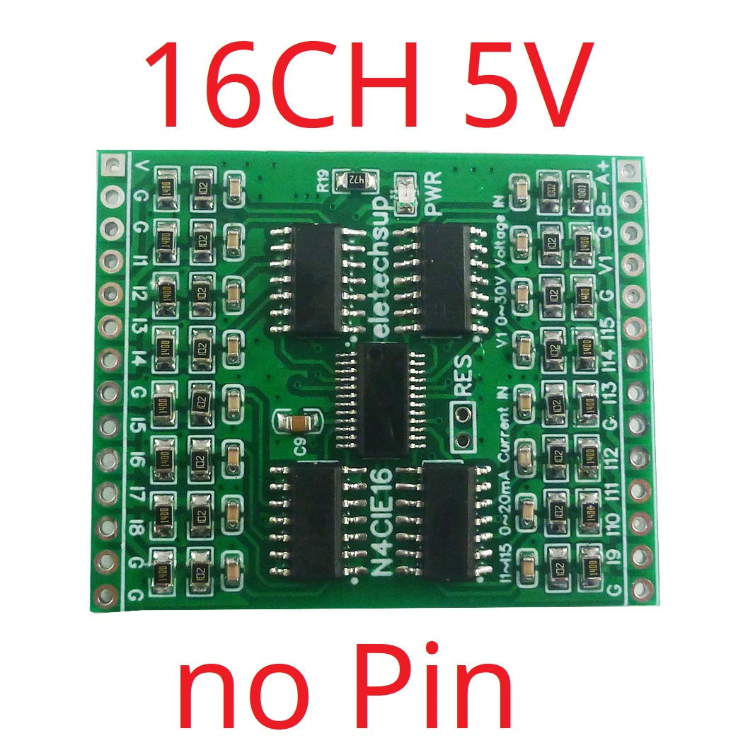 N4CID08 N4CIE16 N4CIF24 DC5V8-24AI Current Voltage Analog Collector RS485 Industrial Measurement Sensing