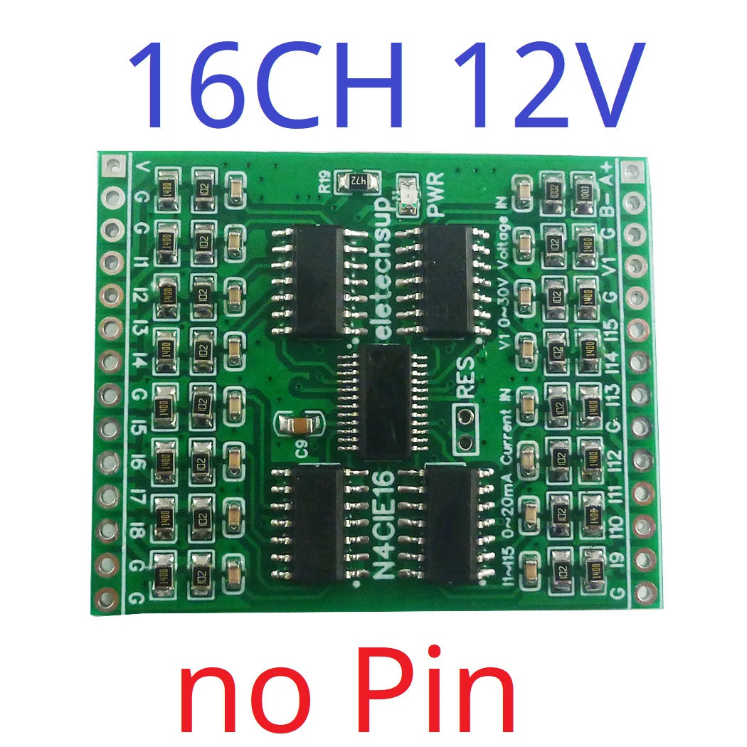 N4CID08 N4CIE16 N4CIF24 DC5V8-24AI Current Voltage Analog Collector RS485 Industrial Measurement Sensing