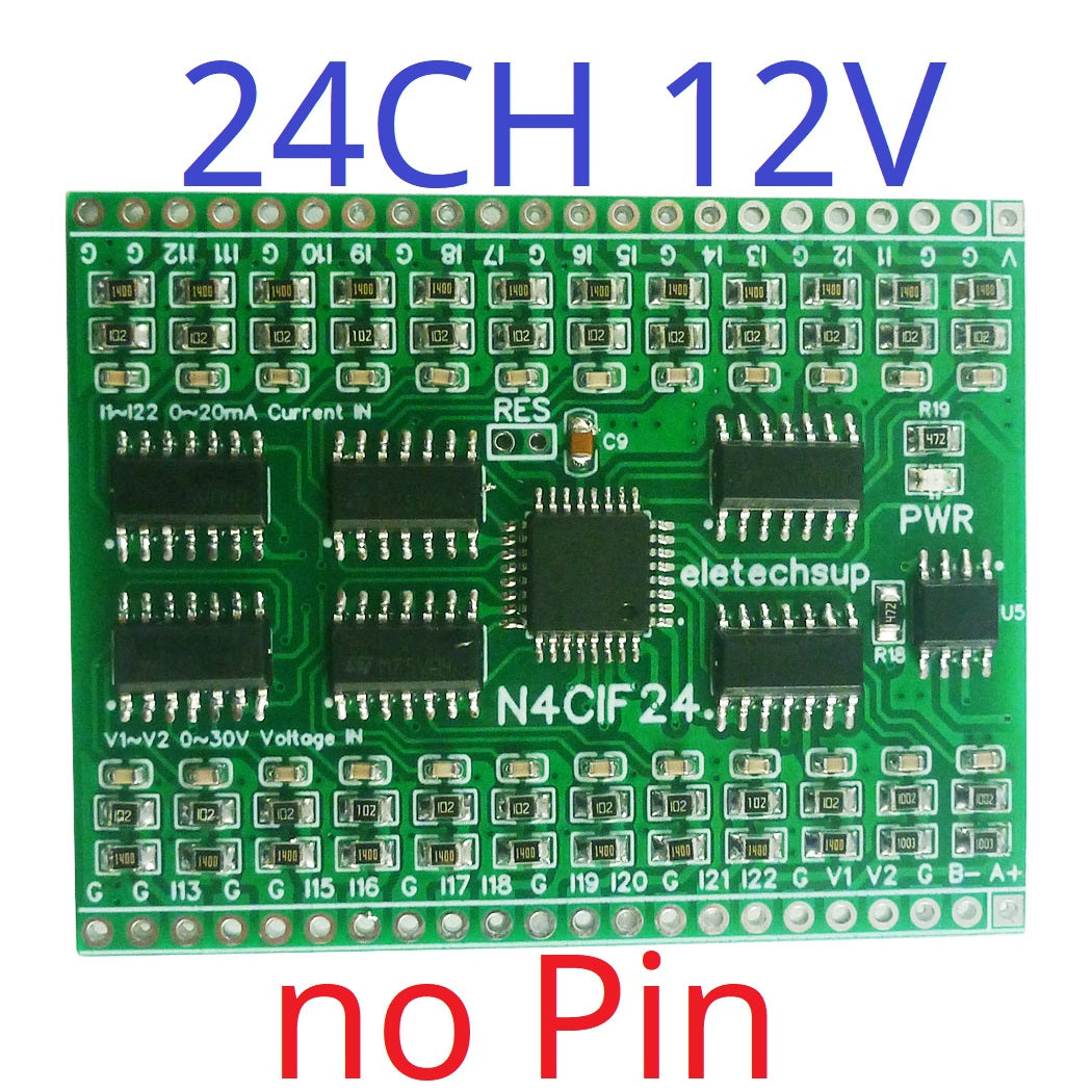 N4CID08 N4CIE16 N4CIF24 DC5V8-24AI Current Voltage Analog Collector RS485 Industrial Measurement Sensing