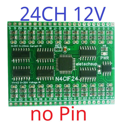 N4CID08 N4CIE16 N4CIF24 DC5V8-24AI Current Voltage Analog Collector RS485 Industrial Measurement Sensing