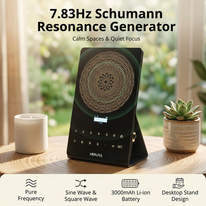 Schumann Generator Desktop Vertical Battery Rechargeable power + touch screen