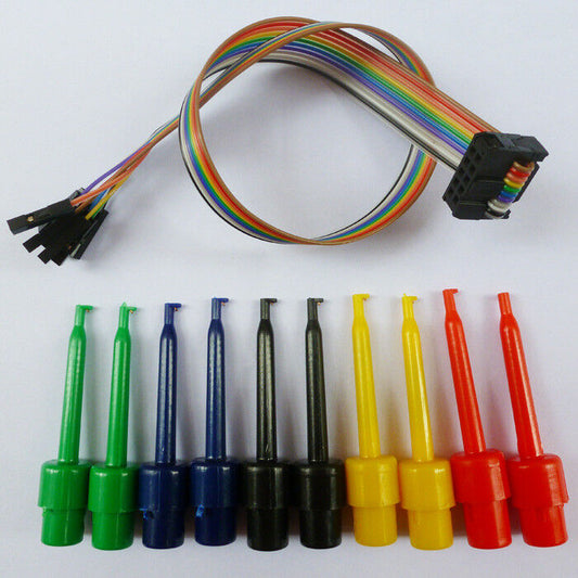 8ch USB Logic Analyzer Round test hook Oscilloscope Signal generator Tester DIY