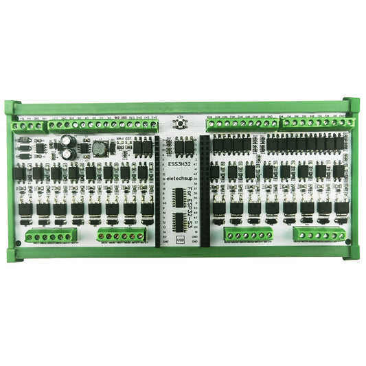 ESS3H32 16DI-16DO RS485 ESP32-S3 44pins  expansion board WiFi BLE 3A MOS PWM NPN digital analog output solid-state relay module  44PIN ESP32 S3