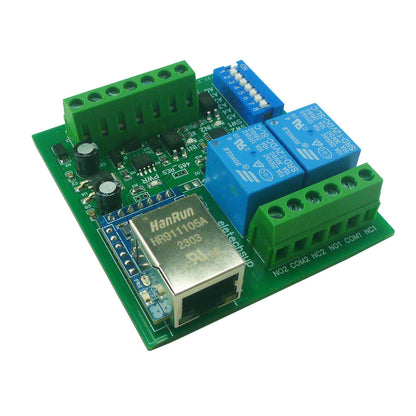 ETROA01 ETROB02 DC 12V/24V 1-2Ch DIN35 Rail RS485/Ethernet Modbus RTU Relay Board