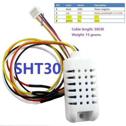 SHA8C01 -40-125Celsius  0-100%RH SHT30 SHT3X RS485 TTL232 Modbus Rtu Digital Temperature and Humidity Sensor Module