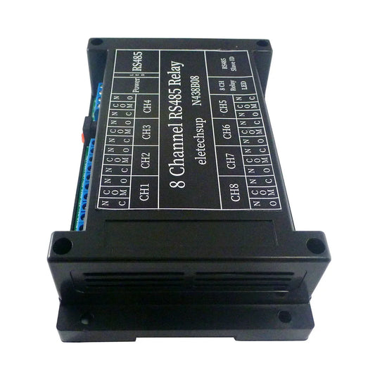 N438B08 DC 12V 8Ch RS485 Bus Modbus RTU Relay Module with TVS protected